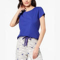 Charter Club Cotton Short-Sleeve Soft Knit Pajama Top by Vanessa Jane