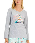Family Pajamas Matching Womens Tropical Santa Mix It Pajama Set by Vanessa Jane