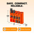 AA/AAA Combo (Orange) by Storacell