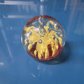 Vintage Art Glass Oval Paperweight by Price Is Right Miami