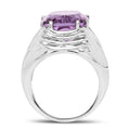 10.02 Carat Genuine Amethyst .925 Sterling Silver Ring by Bids.com