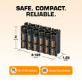 AAA 12 Pack (Black) by Storacell