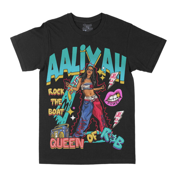 Aaliyah "Rock The Boat" Graphic Tee by Obsessed with graphic tees