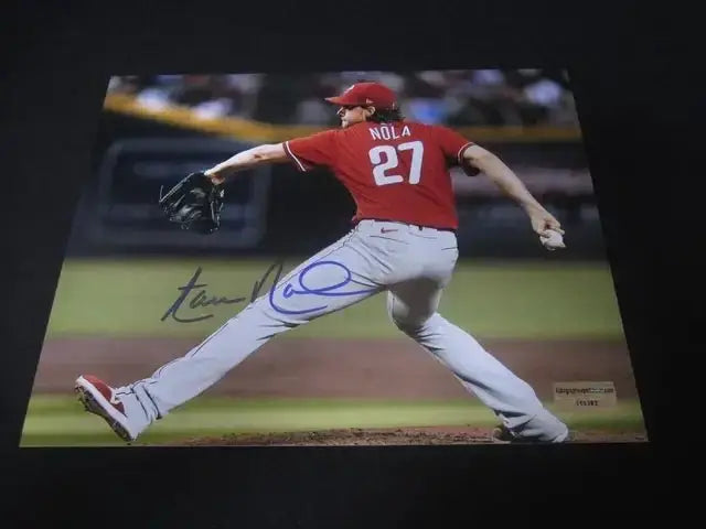 Aaron Nola Signed Phillies 8x10 Photo (COA) by Price Is Right Miami