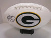 Aaron Rodgers Packers Signed Logo Football (PAAS COA)