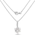 4.46 Carat Genuine White Cubic Zirconia .925 Sterling Silver Pendant by Bids.com