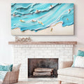 Abstract Aerial View Beach Wall Art by Tailored Canvases
