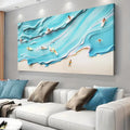 Abstract Aerial View Beach Wall Art by Tailored Canvases