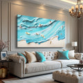 Abstract Aerial View Beach Wall Art by Tailored Canvases
