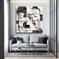 Abstract Black & White Wall Sculpture Wall Art by Tailored Canvases