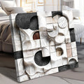 Abstract Black & White Wall Sculpture Wall Art by Tailored Canvases