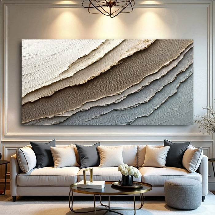 Abstract Earth Tones Wall Art by Tailored Canvases