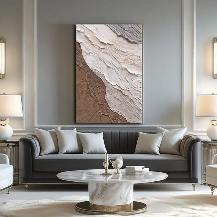 Abstract Earthy Waves Wall Art by Tailored Canvases