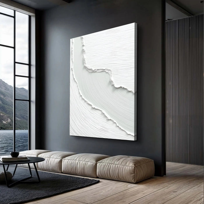 Abstract Minimalist Wave Wall Art by Tailored Canvases