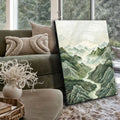 Abstract Mountain and River Landscape Wall Art by Tailored Canvases