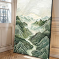 Abstract Mountain and River Landscape Wall Art by Tailored Canvases