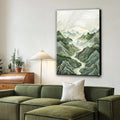 Abstract Mountain and River Landscape Wall Art by Tailored Canvases