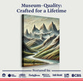 Abstract Mountain and River Landscape Wall Art II by Tailored Canvases