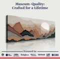Abstract Mountains Landscape Wall Art by Tailored Canvases