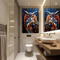 Abstract Owl Wall Art by Tailored Canvases