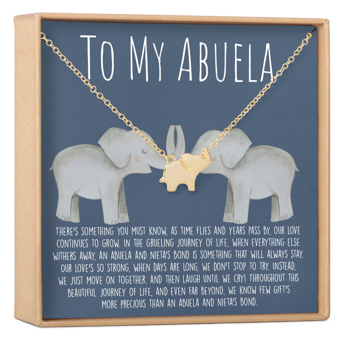 Abuela Elephant Pendant Necklace by Dear Ava