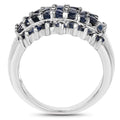 2.70 Carat Genuine Blue Sapphire .925 Sterling Silver Ring by Bids.com