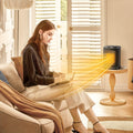 1500W Portable Ceramic Space Heater with Thermostat & Safety Protection with Carry Handle by DailySale