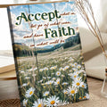 Accept, Let Go, And Have Faith Sign by Tailored Canvases