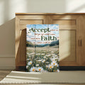 Accept, Let Go, And Have Faith Sign by Tailored Canvases
