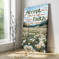 Accept, Let Go, And Have Faith Sign by Tailored Canvases