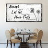 Accept, Let Go, Have Faith Sign