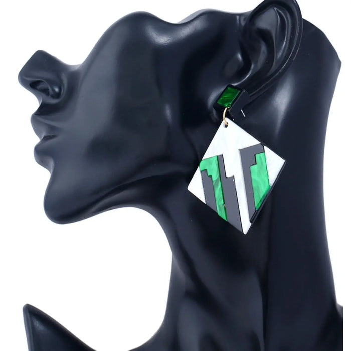 Acrylic Earrings by Duma Mbili LLC