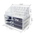2-Pack: Acrylic Makeup Organizer Cosmetic Jewelry Display Box by DailySale