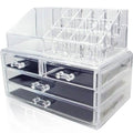 2-Pack: Acrylic Makeup Organizer Cosmetic Jewelry Display Box by DailySale