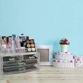 2-Pack: Acrylic Makeup Organizer Cosmetic Jewelry Display Box by DailySale