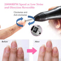 Acrylic Nail Drill Machine 20000RPM with 6 Bits Cuticle Grinder Kit by DailySale