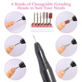 Acrylic Nail Drill Machine 20000RPM with 6 Bits Cuticle Grinder Kit by DailySale