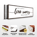 Act Justly Love Mercy Walk Humbly Faith Sign III by Tailored Canvases