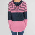 Actloe Women Long Sleeve Striped Color Block Casual Hoodies by DailySale