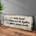 Acts 2:46 - They Broke Bread In Their Homes Sign by Tailored Canvases