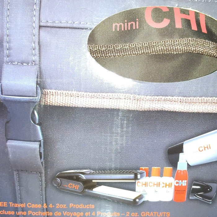 CHI Pro Collection Low EMF Hair Dryer Gift Set with Mini CHI Iron, 4 Travel Products & Case by Price Is Right Miami