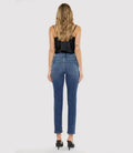 Adaline High Rise Slim Straight Jeans - Medium Wash by Boutique 23