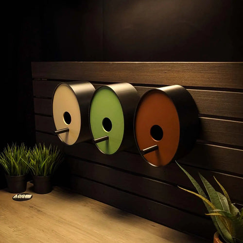 ADG42 Ellipse Modern Earth Tone Birdhouse with Easy Maintenance Clean Out by Active Doodie Gear­®