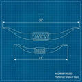 ADG42 The Boss Gold Steer Horns | Home Office by Active Doodie Gear­®