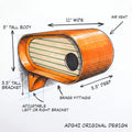 ADG42 The Oransa Mid-Century Modern Birdhouse by Active Doodie Gear­®