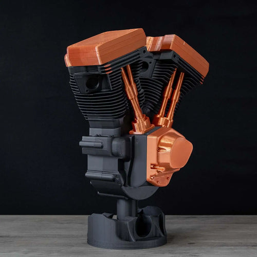 ADG42 V-Twin Engine Display - Black and Copper by Active Doodie Gear­®