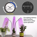 Adjustable 3-Head Grow Lights for Indoor Plants with Timer by DailySale
