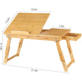 Adjustable Bamboo Laptop Desk by DailySale