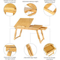 Adjustable Bamboo Laptop Desk by DailySale