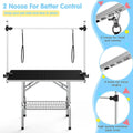 Adjustable Pet Large Foldable Dog Grooming Table with Arms by DailySale